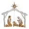 National Tree Company Pre-Lit Nativity Scene, Cool White Lights, LED, 55 inch, Indoor or Outdoor Use.